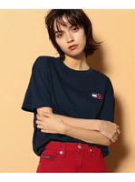 【SALE／40%OFF】TOMMY JEANS オーバーサイズTシャツ トミーヒルフィガー トップス カットソー・Tシャツ ネイビー