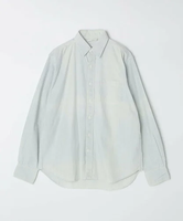 SHIPS MEN GROWN&SEWN: Dean Shirt - Indigo Chambray シップス トップス シャツ・ブラウス ホワイト ブルー【送料無料】