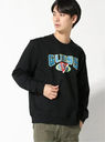 【SALE／60%OFF】GUESS GUESS トップス(M)LS J. BALVIN LOGO CREW NECK ゲス トップス スウェット・トレーナー ブラック ベージュ【送料無料】