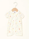 【SALE／20%OFF】PETIT BATEAU プリント衿付き半袖ロンパース プチバトー マタニティウェア・ベビー用品 ロンパース・カバーオール ホワイト【送料無料】