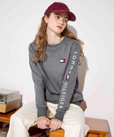 TOMMY HILFIGER JS FLAG FRENCH TERRY LS TEE トミーヒルフィガー トップス カットソー・Tシャツ グレー ネイビー ホワイト【送料無料】