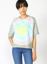 【SALE／70%OFF】GUESS (W)Tie-Dye Tee ゲス トップス カットソー・Tシャツ カーキ ピンク