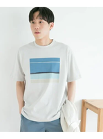 URBAN RESEARCH DOORS 『WEB限定』イラストプリントTシャツ アーバンリサーチドアーズ トップス カットソー・Tシャツ グレー ベージュ ホワイト【送料無料】