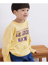 【SALE／40%OFF】ROPE' PICNIC 【KIDS】配色メッセージロングTシャツ ロペピクニック トップス その他のトップス イエロー グレー ホワイト