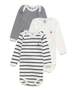 PETIT BATEAU 長袖ボディ3枚組 プチバトー マタニティウェア・ベビー用品 ロンパース・カバーオール【送料無料】