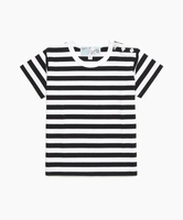 agnes b. ENFANT J008 L TS ベビー ボーダーTシャツ アニエスベー トップス カットソー・Tシャツ ブラック【送料無料】