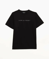 agnes b. HOMME S345 TS メッセージTシャツ アニエスベー トップス カットソー・Tシャツ ブラック【送料無料】