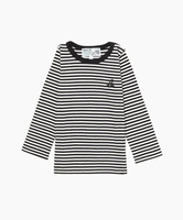 agnes b. ENFANT J190 L TS ベビー ボーダーTシャツ アニエスベー トップス カットソー・Tシャツ ブラック【送料無料】