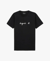 agnes b. HOMME S137 TS ロゴTシャツ アニエスベー トップス カットソー・Tシャツ ブラック【送料無料】