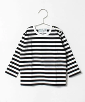 agnes b. ENFANT J008 L TS ベビー ボーダーTシャツ アニエスベー トップス カットソー・Tシャツ ブラック【送料無料】