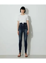 【SALE／60%OFF】AZUL BY MOUSSY NARROW HIGH WAIST DENIM SKINNY アズールバイマウジー パンツ ジーンズ・デニムパンツ ブルー