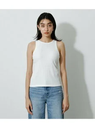 AZUL BY MOUSSY BASIC AMERICAN SLEEVE TANK TOP アズールバイマウジー トップス ベアトップ ホワイト ブラック ブルー