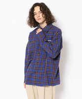 【SALE／50%OFF】B'2nd LUSOR(ルーソル)SNAP BUTTON SHIRTS スナップボタンシャツ ビーセカンド トップス シャツ・ブラウス ブルー グリーン【送料無料】