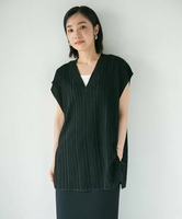 【SALE／70%OFF】NANO universe LB.04/Vネックストライプニット ナノユニバース トップス ニット ブラック ベージュ イエロー