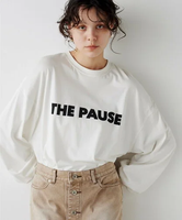 Whim Gazette 【THE PAUSE】THE PAUSEロングスリーブTシャツ ウィム ガゼット トップス カットソー・Tシャツ ホワイト グレー【送料無料】