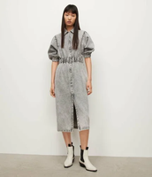 【SALE／60%OFF】ALLSAINTS (W)OSA DENIM DRESS オールセインツ ワンピース・ドレス ドレス グレー【送料無料】