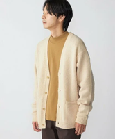 【SALE／70%OFF】SHIPS MEN *SHIPS: ＜シェットランドタイプ＞ ウール シャギードッグ ニット カーディガン シップス トップス カーディガン ホワイト グレー ブラック グリーン ブルー パープル