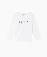 agnes b. ENFANT S137 E TS キッズロゴTシャツ アニエスベー トップス カットソー・Tシャツ ホワイト【送料無料】