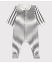 【SALE／50%OFF】PETIT BATEAU ミニマリニエール前開きロンパース プチバトー マタニティウェア・ベビー用品 ロンパース・カバーオール【送料無料】