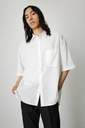 【SALE／50%OFF】AZUL BY MOUSSY SYMPHONIZE DRY BIG SHIRT アズールバイマウジー トップス シャツ・ブラウス ホワイト ブラック