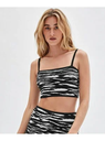 【SALE／50%OFF】GUESS GUESS トップス(W)Eco Zebra Jacquard Cami ゲス トップス キャミソール ブラック