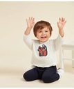 【SALE／20%OFF】PETIT BATEAU チュビックプリント長袖Tシャツ プチバトー トップス カットソー・Tシャツ グレー【送料無料】