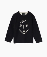 【SALE／60%OFF】agnes b. ENFANT LM42 E PULLOVER VISAGE キッズ プルオーバー アニエスベー トップス ニット ブラック【送料無料】