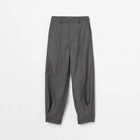 【SALE／40%OFF】HELIOPOLE TR DOUBLE CLOTH TUCK PANTs エリオポール パンツ その他のパンツ グレー カーキ【送料無料】