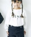 IENA ENFANT 【BASIC】エトワールロゴ長袖Tシャツ Kids(90cm-140cm) イエナ　アンファン マタニティウェア・ベビー用品 その他のベビーグッズ ホワイト ブラック【送料無料】