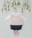 【SALE／50%OFF】組曲 KIDS 【80-90cm】Tulips Shower セットアップ クミキョク マタニティウェア・ベビー用品 ロンパース・カバーオール ベージュ