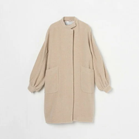 【SALE／40%OFF】HELIOPOLE BELLANDI WOOL VOLUME SLEEVE COAT エリオポール ジャケット・アウター その他のジャケット・アウター ベージュ ブラウン【送料無料】