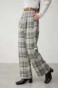 【SALE／60%OFF】AZUL BY MOUSSY COLOR BELT CHECK PANTS アズールバイマウジー パンツ その他のパンツ ホワイト グレー