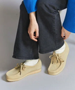 BEAUTY&YOUTH UNITED ARROWS ＜Clarks Originals＞WALLABEE ワラビー スエード シューズ ビューティー＆ユース　ユナイテッドアローズ シューズ・靴 モカシン・デッキシューズ ベージュ ブラック【送料無料】