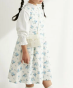 【SALE／44%OFF】ROPE' PICNIC KIDS 【KIDS】入卒式にも/花柄タックワンピース ロペピクニック ワンピース・ドレス ワンピース ブルー ピンク