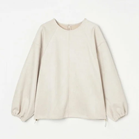 【SALE／40%OFF】HELIOPOLE ECO SUEDE DOLMAN BLOUSE エリオポール トップス シャツ・ブラウス ホワイト ベージュ【送料無料】