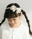 ROPE' PICNIC KIDS 【KIDS】グログランリボンカチューシャ ロペピクニック ヘアアクセサリー カチューシャ・ヘアバンド ホワイト ネイビー パープル