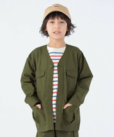 【SALE／50%OFF】SHIPS KIDS 【SHIPS KIDS別注】GOLDENMILLS:100~140cm / ファティーグ ジャケット シップス ジャケット・アウター カバーオール・ワークジャケット グリーン ブラック【送料無料】