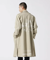 【SALE／50%OFF】B'2nd A4A/エーフォーエー/GRAPHIC COAT グラフィックコート ビーセカンド ジャケット・アウター その他のジャケット・アウター ベージュ ブラック【送料無料】