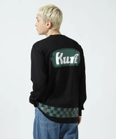 【SALE／50%OFF】B'2nd SURT *K (CarService / YouthQuake)KURT checker-L/S ビーセカンド トップス カットソー・Tシャツ ブラック ホワイト【送料無料】