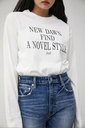 【SALE／60%OFF】AZUL BY MOUSSY NOVEL STYLE LONG SLEEVE TEE アズールバイマウジー トップス カットソー・Tシャツ ホワイト ブラック