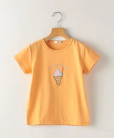 【SALE／50%OFF】SHIPS KIDS SHIPS KIDS:80~90cm / アイスクリーム モチーフ TEE シップス トップス カットソー・Tシャツ オレンジ ブルー