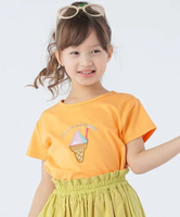 【SALE／50%OFF】SHIPS KIDS SHIPS KIDS:100~130cm / アイスクリーム モチーフ TEE シップス トップス カットソー・Tシャツ オレンジ ブルー