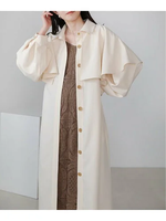 【SALE／50%OFF】Bab ケープライクワンピースコート バブ / ブージュルード ワンピース・ドレス ワンピース グレー ブルー ホワイト【送料無料】