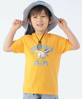 【SALE／50%OFF】SHIPS KIDS SHIPS KIDS:100~130cm / 恐竜 UV プリント 半袖 TEE シップス トップス カットソー・Tシャツ オレンジ ベージュ