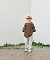 【SALE／30%OFF】SHIPS KIDS MOUN TEN.:110~140cm / オーガニック コットン ビッグ TEE シップス トップス カットソー・Tシャツ ブラウン ピンク【送料無料】