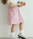 【SALE／14%OFF】ROPE' PICNIC KIDS 【KIDS】セットアップ対応/小花インパンツ付きスカート ロペピクニック スカート その他のスカート ホワイト ネイビー