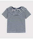 【SALE／30%OFF】PETIT BATEAU ライトジャージ半袖ブラウス プチバトー トップス シャツ・ブラウス