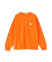 Schott LS WORK LABEL POCKET/ワークラベル ポケット ロングスリーブ Tシャツ ショット トップス カットソー・Tシャツ オレンジ ブラック ホワイト ベージュ【送料無料】