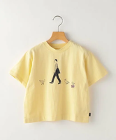 【SALE／50%OFF】SHIPS KIDS ARCH&LINE:110~145cm / オーガニック コットン WALK DAYS TEE シップス トップス カットソー・Tシャツ イエロー ホワイト