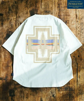 【SALE／10%OFF】BAYFLOW 【PENDLETON(ペンドルトン)】別注バックプリントTシャツ ベイフロー トップス カットソー・Tシャツ ホワイト グレー ブラック レッド イエロー ブルー パープル【送料無料】